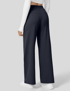 Women's High Waisted Pleated Work Pants