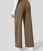 Women's High Waisted Pleated Work Pants