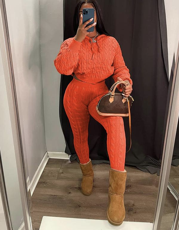 Minimalist Cozy Knit Lounge Set
