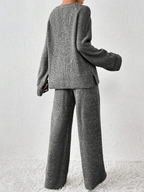 Cozy Raglan Sweater Pants Set
