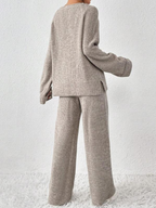 Cozy Raglan Sweater Pants Set
