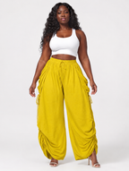 Ruched Pocket Balloon Pants