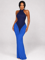 Hourglass Illusion Halter Dress
