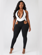 Monochrome Plunge Cutout Duo