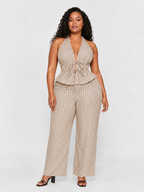 Riviera Pinstripe Halter Set