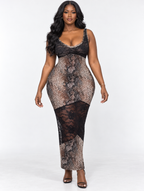 Python Lace Maxi Dress (Pre-Order)