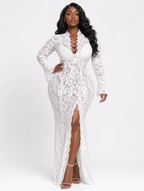 Ethereal Lace Flare Maxi