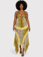 Wild Leopard Halter Dress