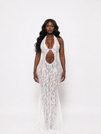 Lace Cutout Maxi Dress