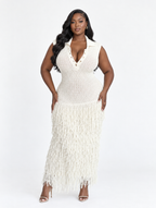 Polo Crochet Fringe Dress