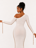 Ivory Hourglass Midi Dress