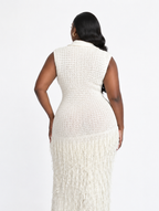 Polo Crochet Fringe Dress