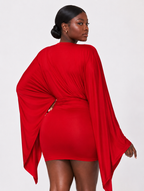 Crimson Goddess Mini Dress