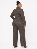 Leopard Denim Matching Set