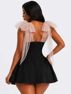 Coquette Mesh Shoulder Mini