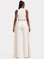 Fringed Side Tux Trousers