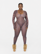 Savage Leopard Bodycon Jumpsuit