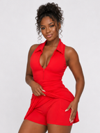 Zip Polo Dress