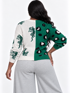 Split Wild Knit Cardigan