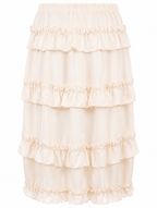 Drawstring Ruffle Skirt