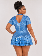 Crystal Mermaid Mini Dress