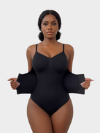 Slim Fit V Neck Shaper Bodysuit