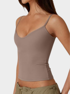 Spaghetti Strap V Neck Sleeveless Camisole