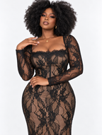 Luxe Corset Lace Dress