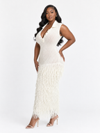Polo Crochet Fringe Dress