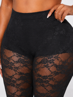 Sheer Noir Wide-Leg Pants