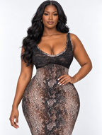 Python Lace Maxi Dress (Pre-Order)
