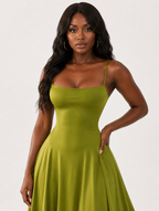 Satin Sculpt Slip Dress