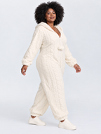 Cloud Cable Plush Onesie