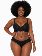 Lace-Up Push-Up Bra