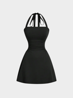 Ruched Halter Dress