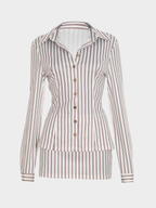 Striped Buttoned Set