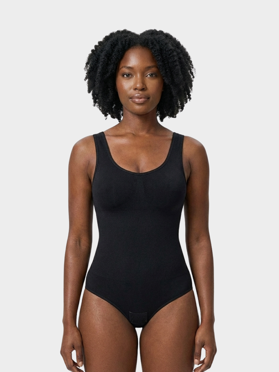 Women Seamless Round Neck Tummy Control Bodysuit