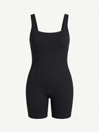 Body-Hugging Square Romper