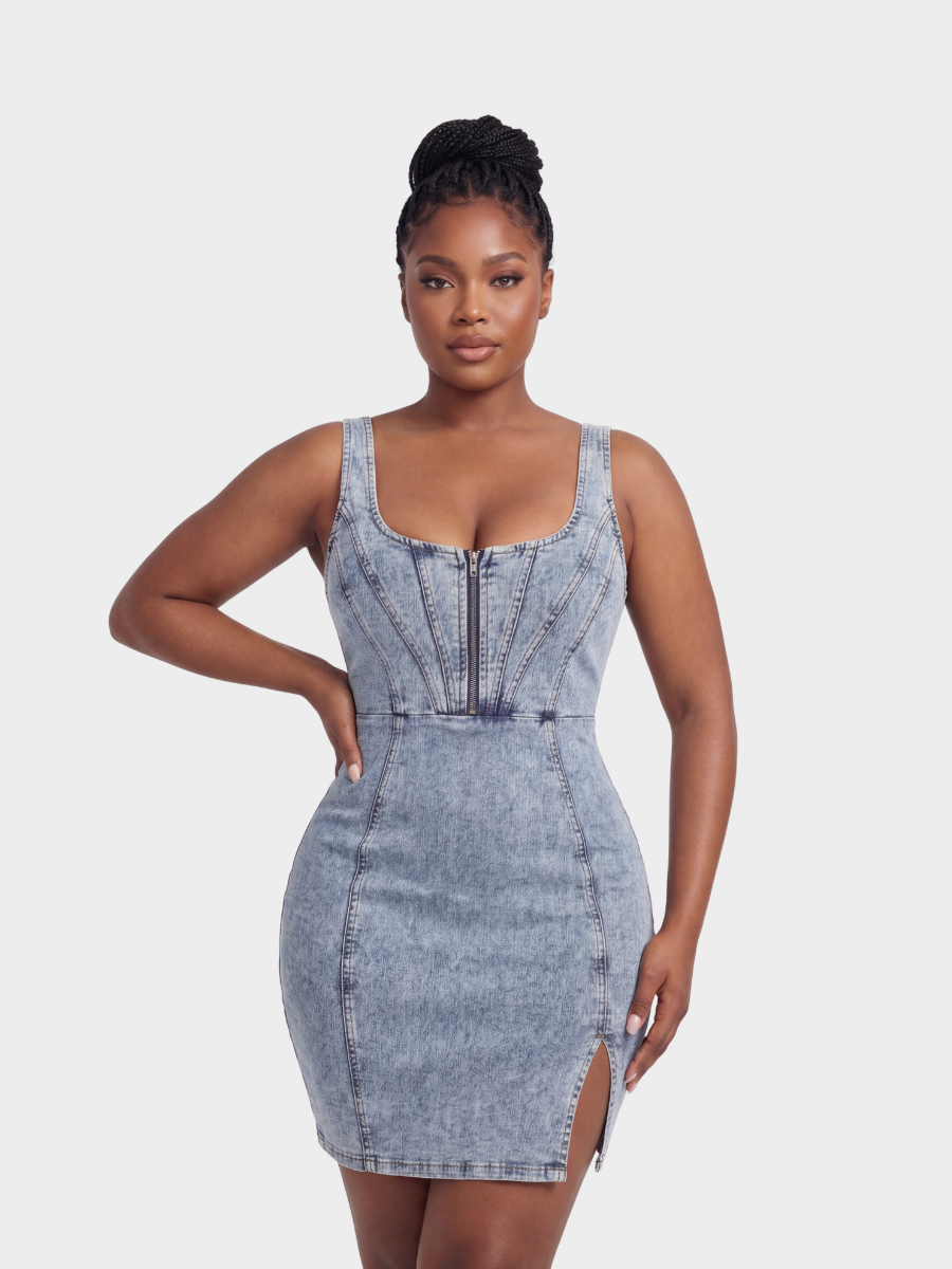 Side Slit Bodycon Dress