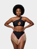 Fringe Hem Bikini Set