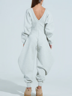 Comfy cozy sweatshirt jumpsuit