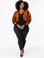 Butterfly Wing Cropped Cardigan