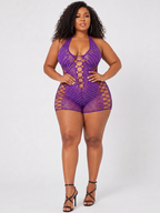 Starlight Rhinestone Mesh Romper