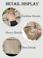 Women’s Zip-Up Cropped Anorak Coat