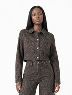 Leopard Denim Matching Set