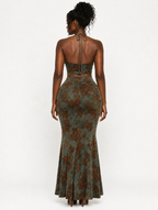 Vintage Floral Maxi Set