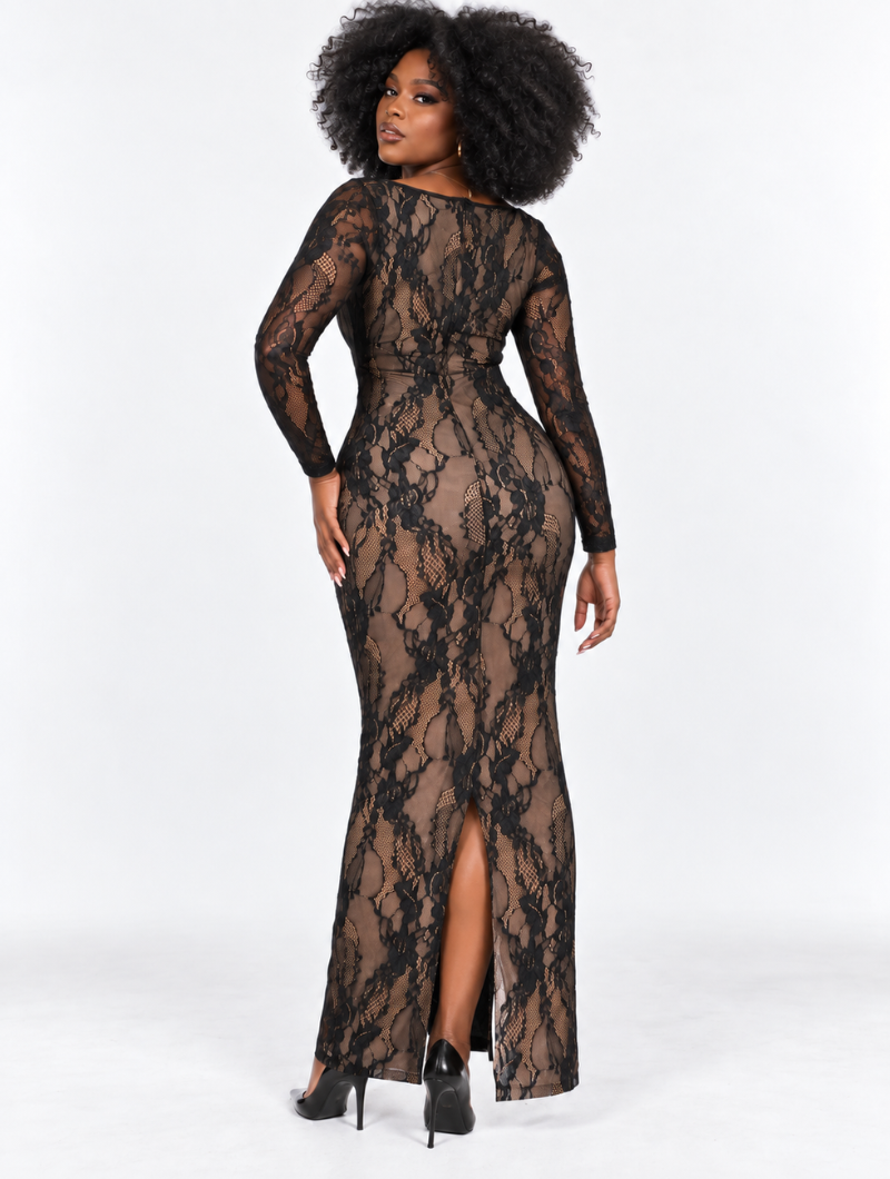 Luxe Corset Lace Dress