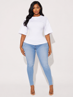 Back-Zip Cinched Tee