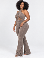Desert Fringe Flare Jumpsuit (Pre-Order)