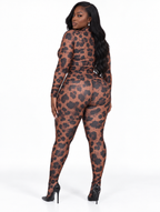 Fierce Leopard Tights Set
